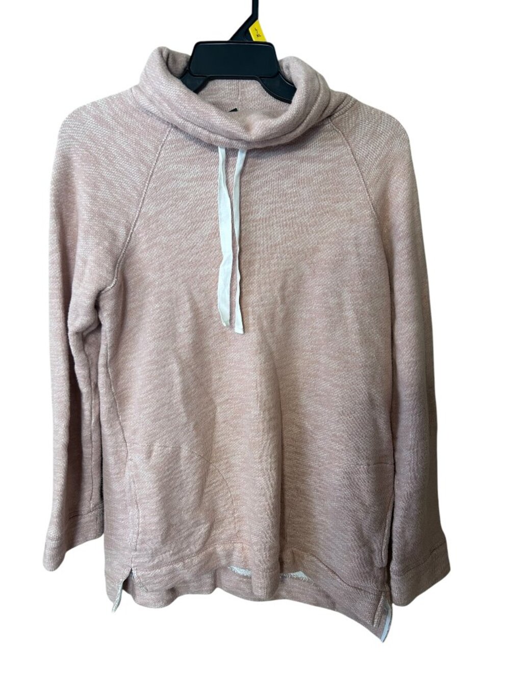J. Crew 100% Cotton Cowl Neck Sweatshirt Blush Pink Size S